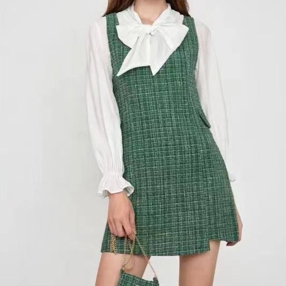 J.ING Aleksandra Spring Green Mini Dress - Picture 5 of 8